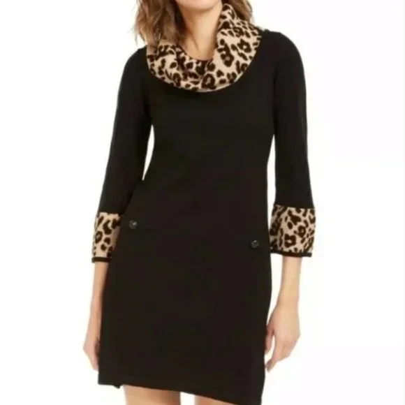 jessica howard short sleeve shift dress JESSICA HOWARD $89 Womens Black Floral Flutter-sleeve Shift Dress 6 Petites B+B